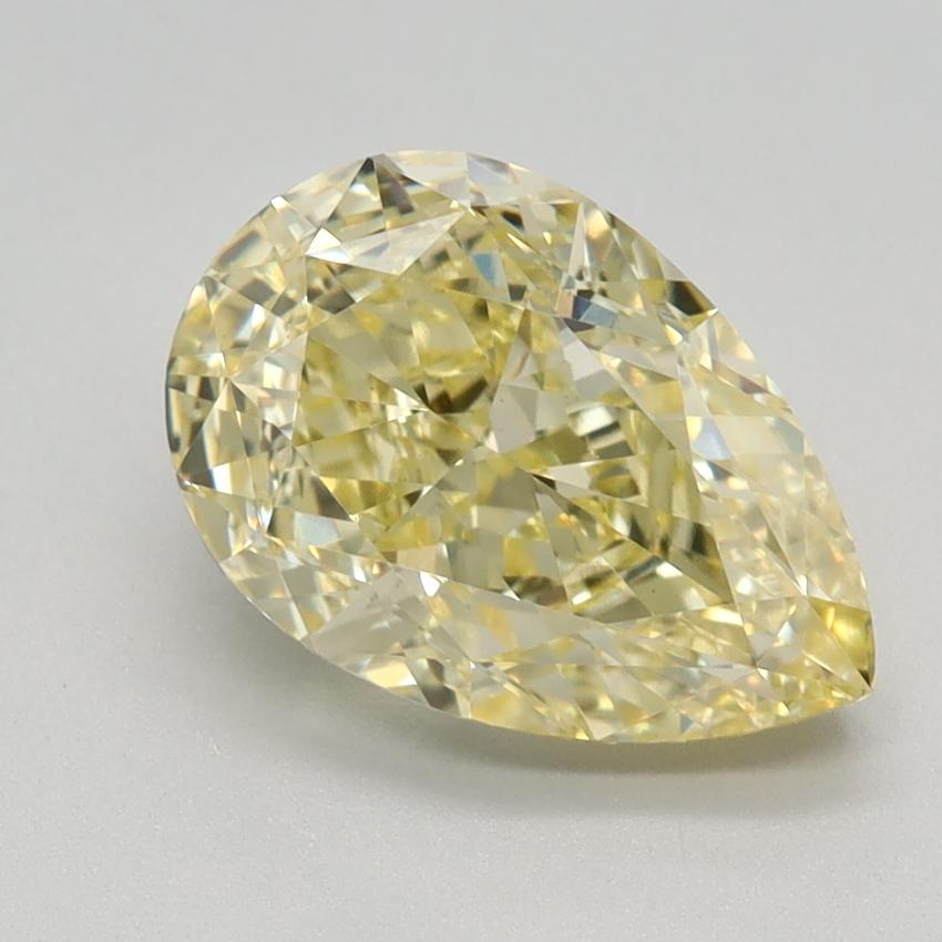 2.23 Ct. Fancy Yellow Pear Lab Grown Diamond