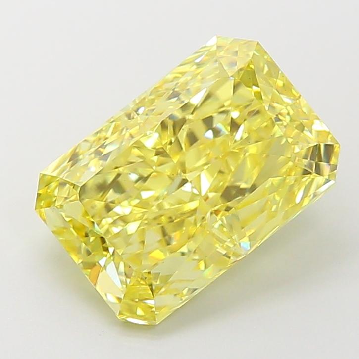 4.66 Ct. Fancy Vivid Yellow Radiant Lab Grown Diamond