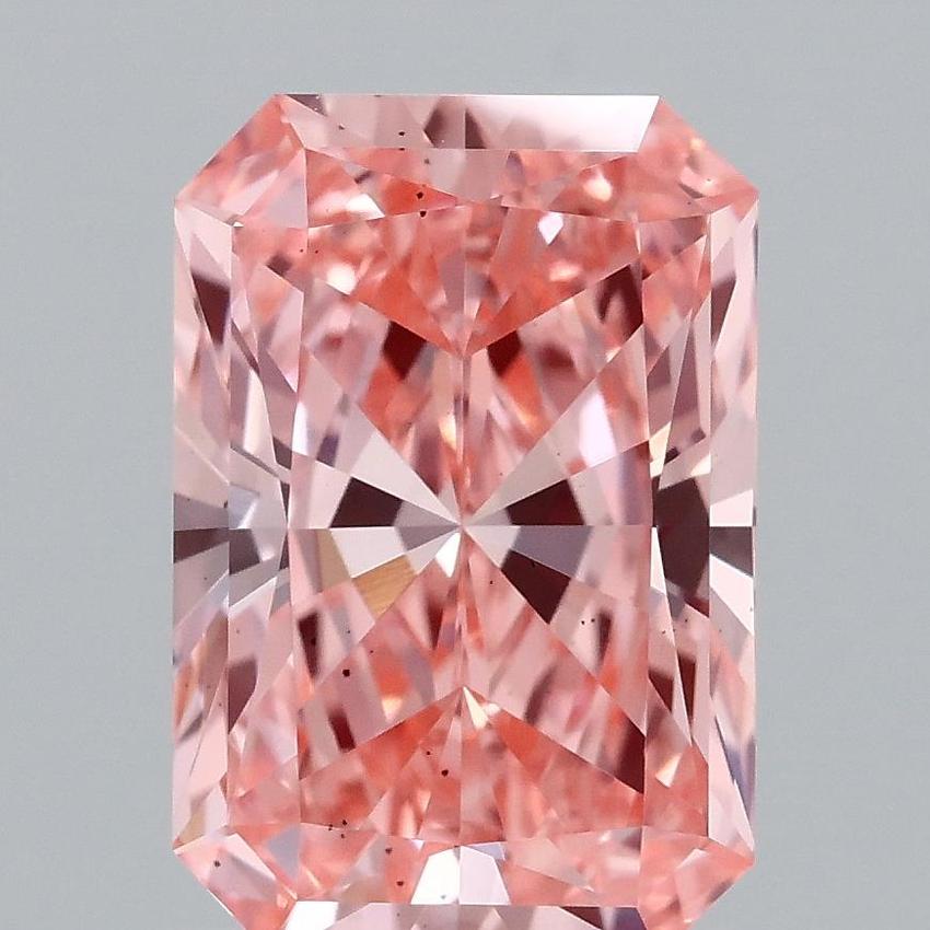 1.45 Ct. Fancy Vivid Pink Radiant Lab Grown Diamond