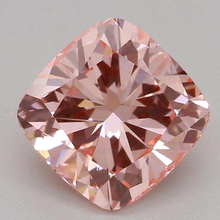 1.05 Ct. Fancy Vivid Pink Cushion Lab Grown Diamond