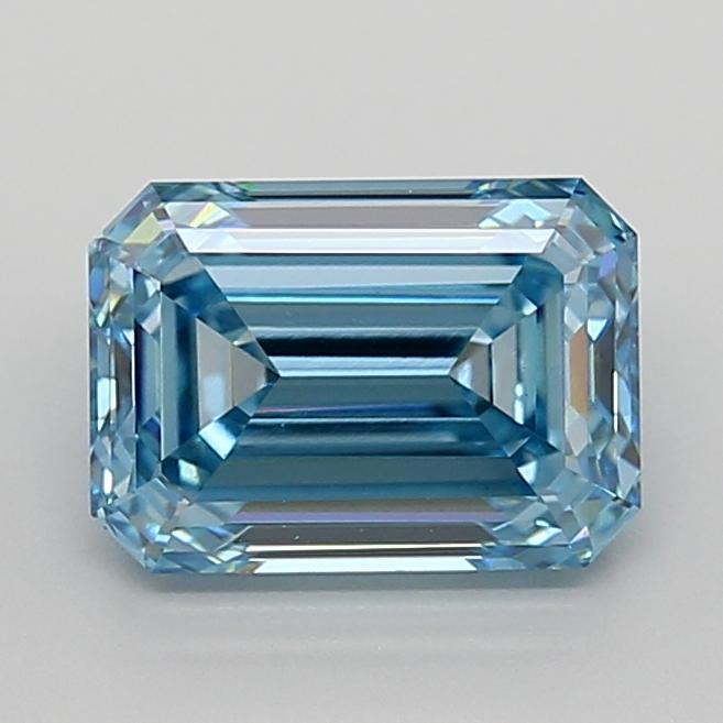 2.76 Ct. Fancy Vivid  Blue Emerald Lab Grown Diamond