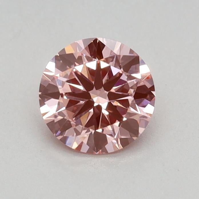 0.41 Ct. Fancy Vivid Pink Round Lab Grown Diamond