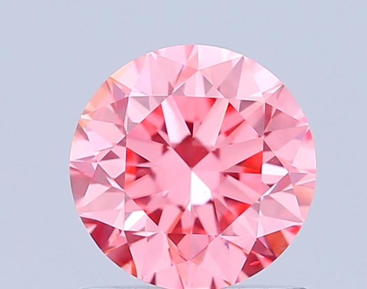 1.00 Ct. Fancy Vivid Pink Round Lab Grown Diamond