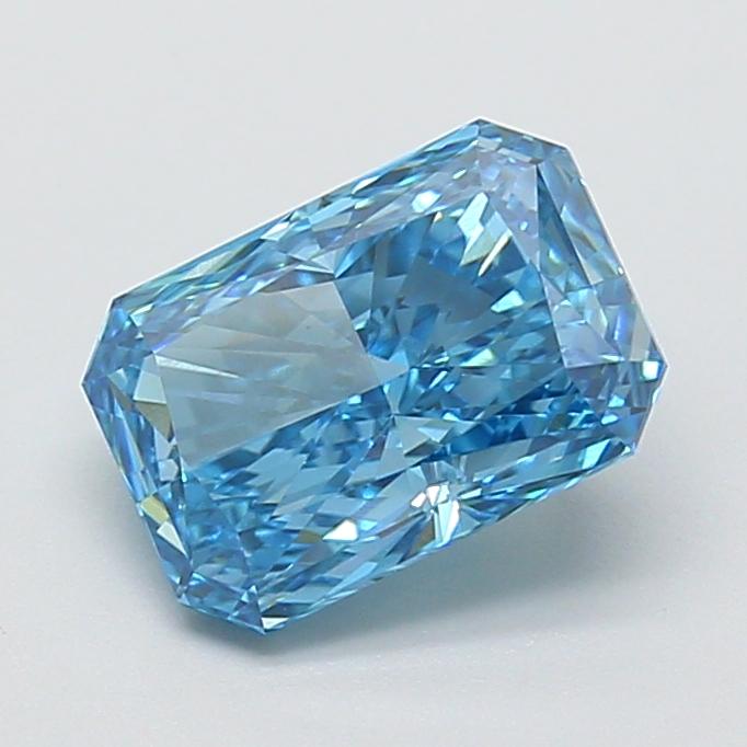 2.16 Ct. Fancy Vivid Blue Radiant Lab Grown Diamond