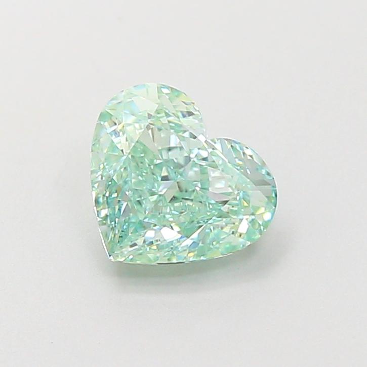 1.21 Ct. Fancy Vivid Green Heart Lab Grown Diamond