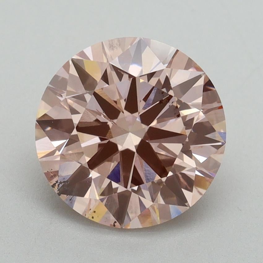 2.53 Ct. Fancy Intense Pink Round Lab Grown Diamond
