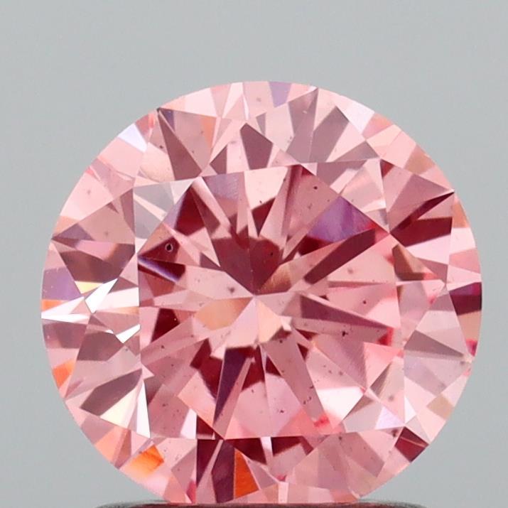 1.27 Ct. Fancy Vivid  Pink Round Lab Grown Diamond
