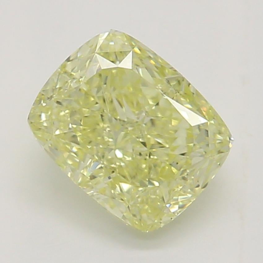 0.64 Ct. Fancy Yellow Cushion Diamond