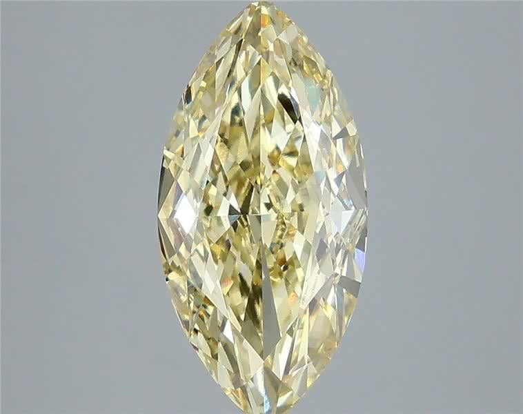 3.51 Ct. Fancy Intense Yellow Marquise Lab Grown Diamond