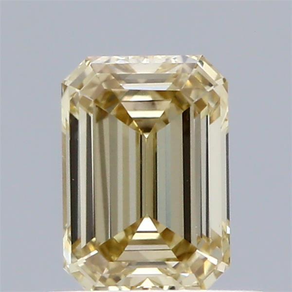0.69 Ct. Fancy Yellow Emerald Lab Grown Diamond
