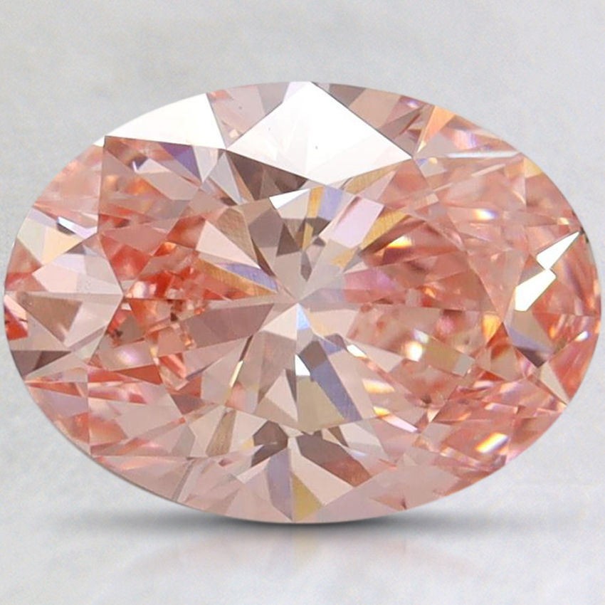 2.22 Ct. Fancy Vivid Pink Oval Lab Grown Diamond