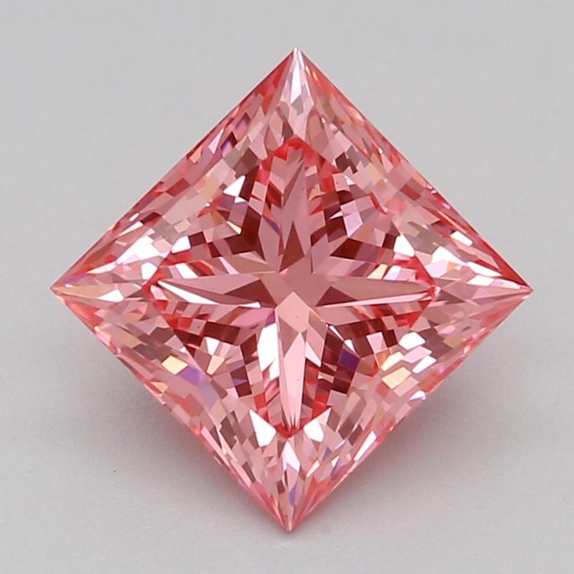 1.09 Ct. Fancy Vivid Pink Princess Lab Grown Diamond