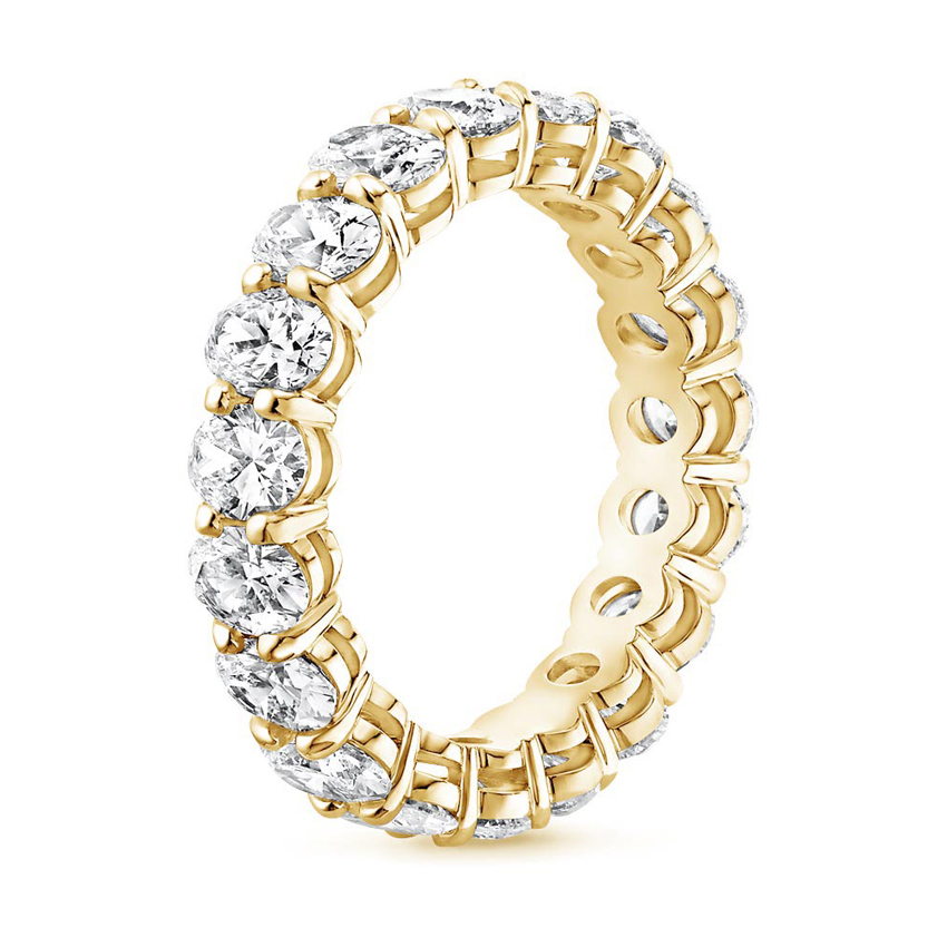 Oval Eternity Diamond Ring (3 ct. tw.) in 18K Yellow Gold