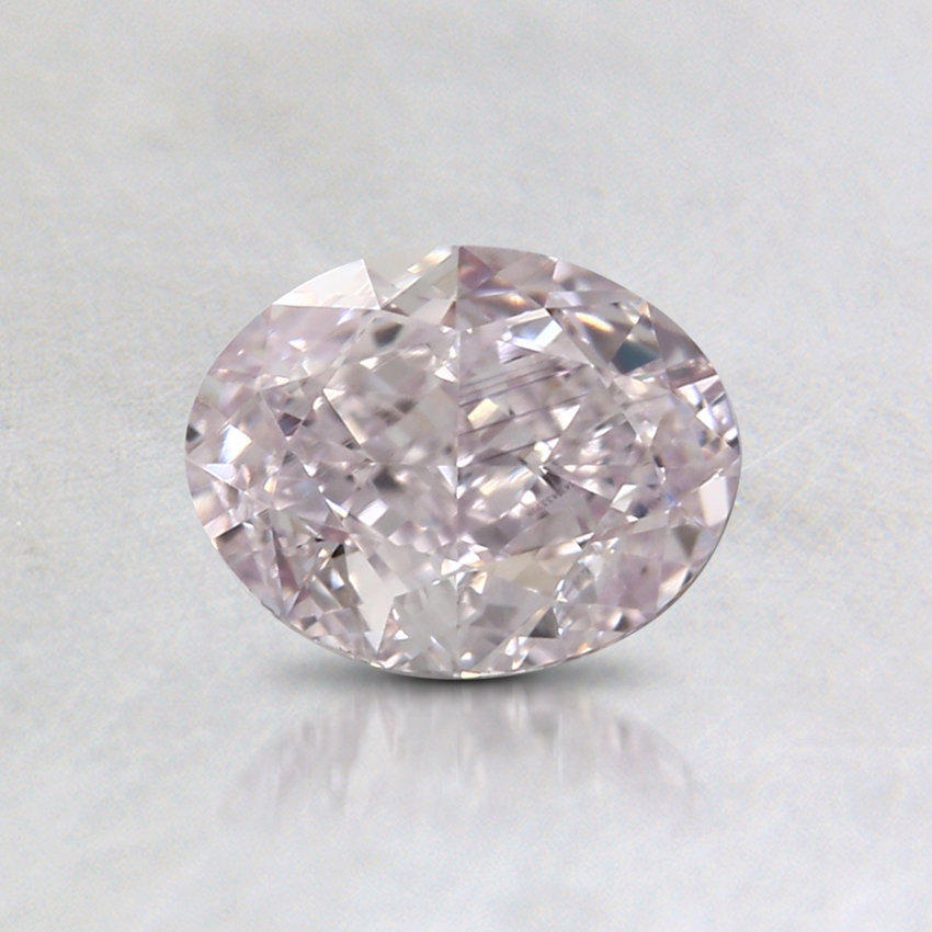 0.71 Ct. Fancy Light Pink Oval Colored Diamond