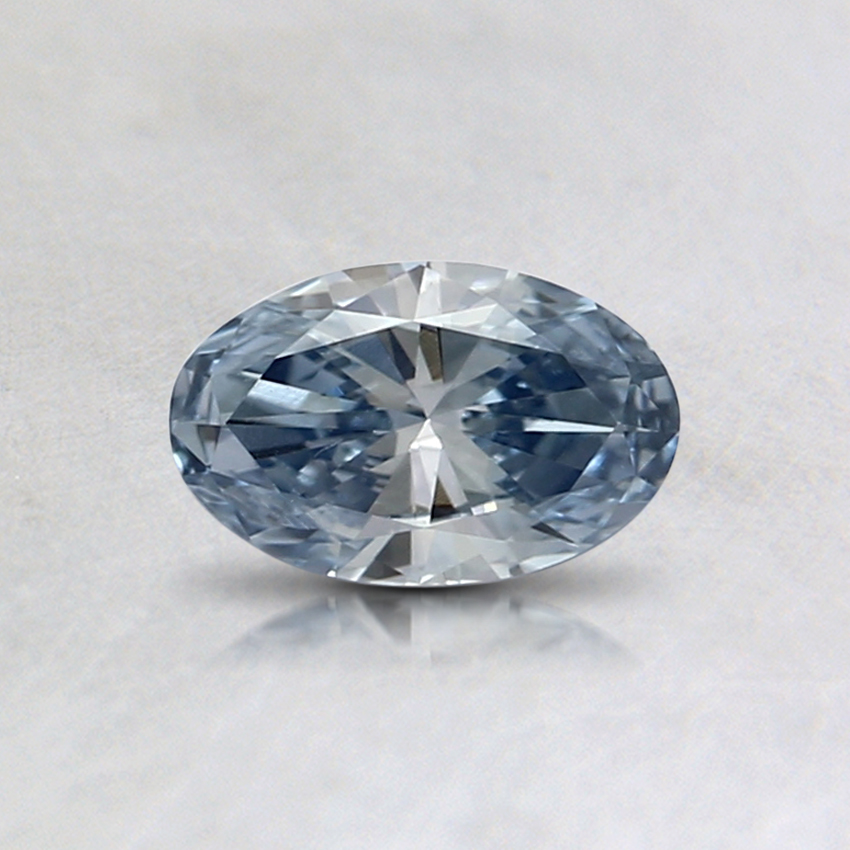 0.32 Ct. Light Blue Oval Lab Grown Diamond