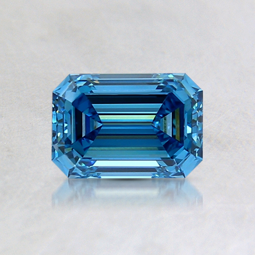 1.08 Ct. Fancy Intense Blue Emerald Lab Grown Diamond