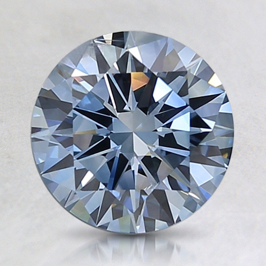 1.73 Ct. Fancy Blue Round Lab Created Diamond
