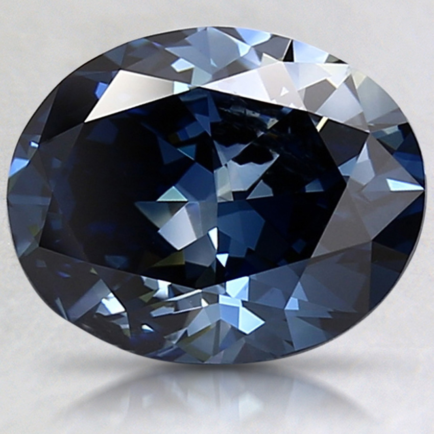 2.35 Ct. Fancy Dark Blue Oval Lab Grown Diamond
