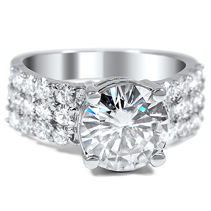 Modern Moissanite Vintage Ring