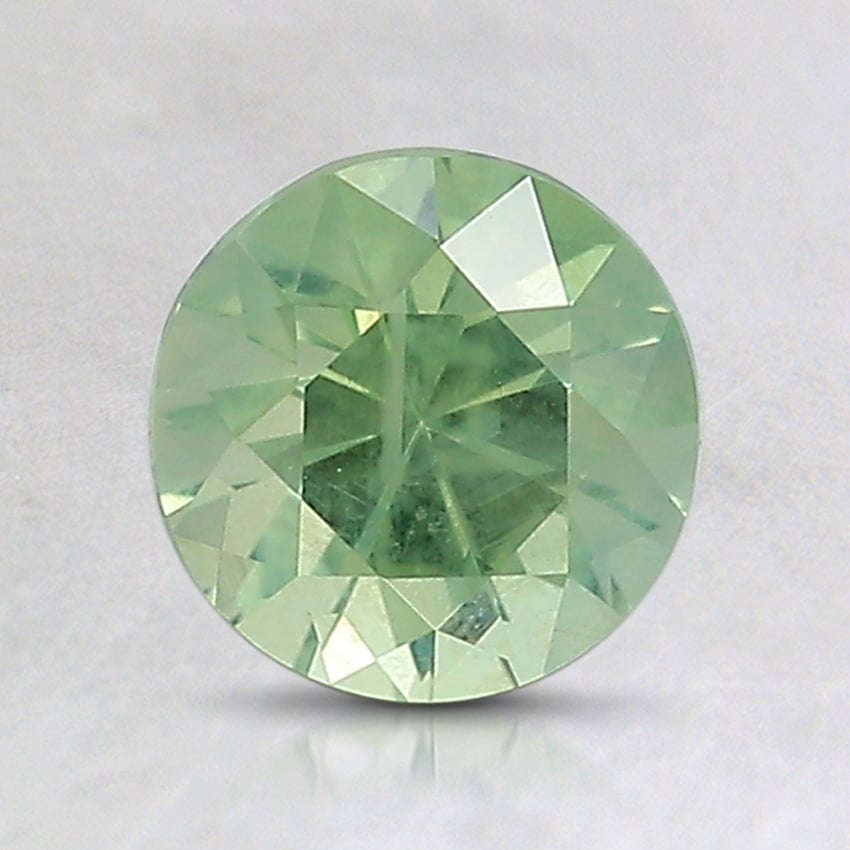6.7mm Unheated Green Round Montana Sapphire