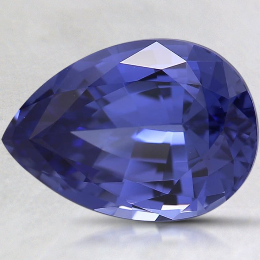 10x7mm Light Blue Pear Lab Grown Sapphire