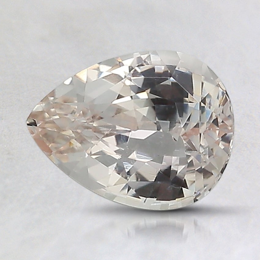 8.2x6.3mm Unheated Peach Pear Sapphire