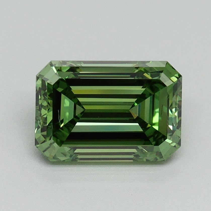 1.51 Ct. Fancy Vivid Green Emerald Lab Grown Diamond