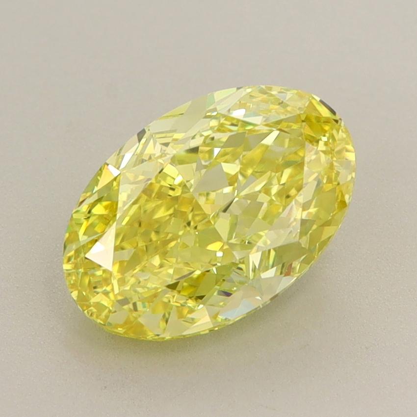 2.28 Ct. Fancy Vivid  Yellow Oval Lab Grown Diamond
