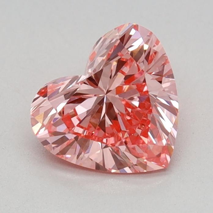 0.64 Ct. Fancy Vivid Pink Heart Lab Grown Diamond