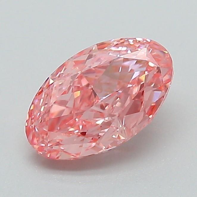 1.02 Ct. Fancy Vivid Pink Oval Lab Grown Diamond