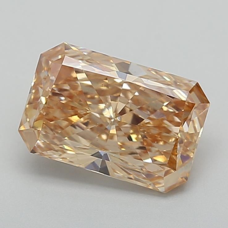 3.01 Ct. Fancy Intense Brownish Orange Radiant Lab Grown Diamond