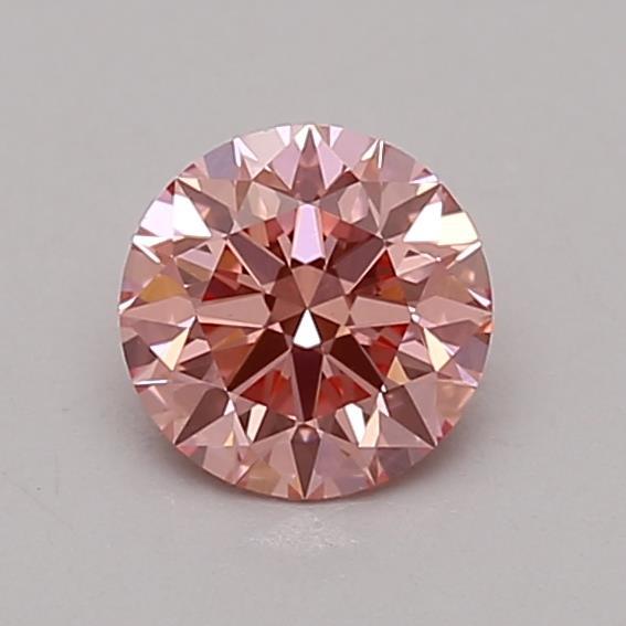 0.57 Ct. Fancy Vivid Pink Round Lab Grown Diamond