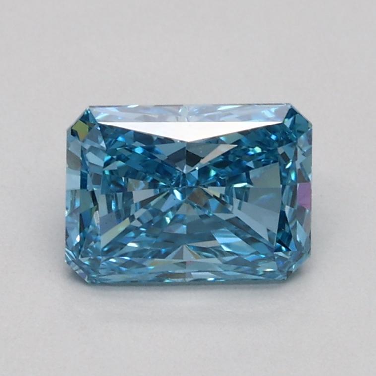 0.74 Ct. Fancy Vivid Blue Radiant Lab Grown Diamond