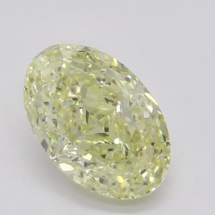 1.01 Ct. Fancy Light Yellow Oval Diamond