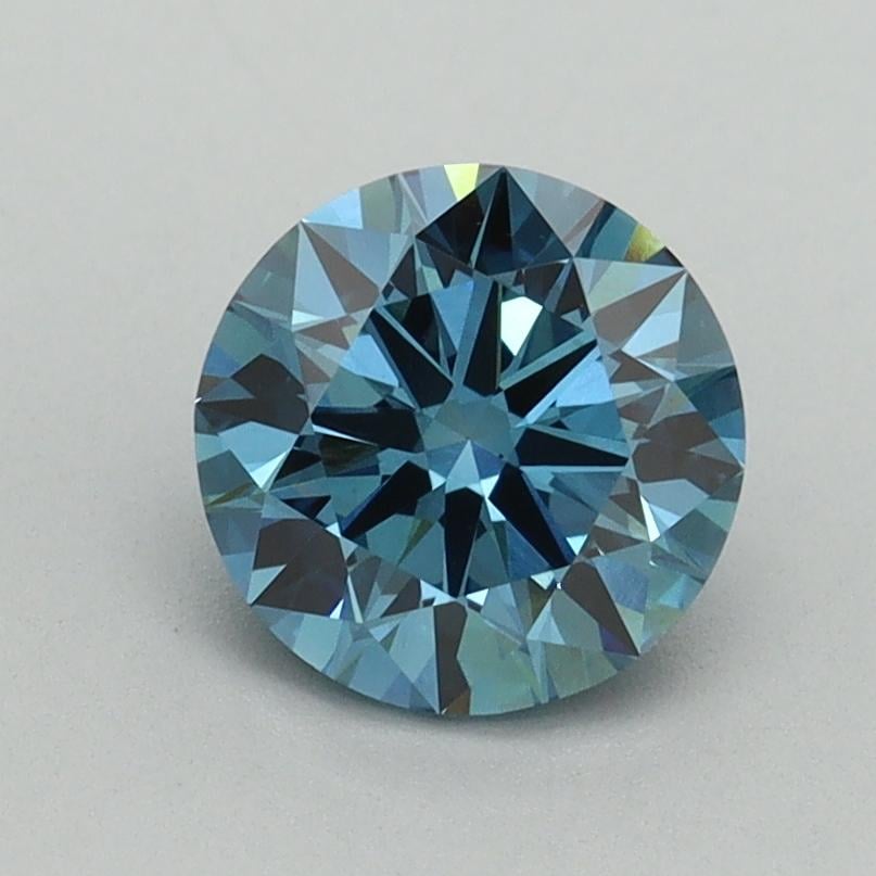 1.16 Ct. Fancy Vivid Blue Round Lab Grown Diamond
