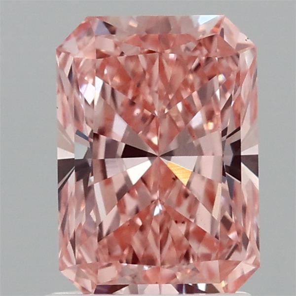 1.51 Ct. Fancy Vivid  Pink Radiant Lab Grown Diamond