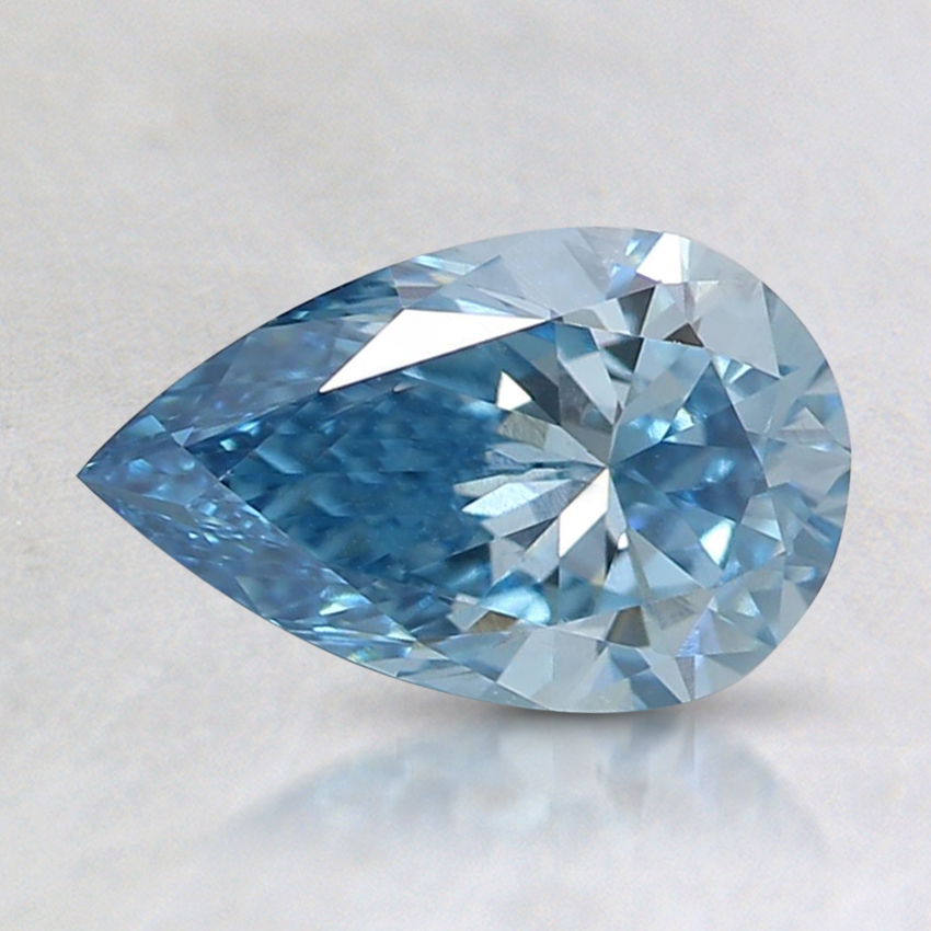 0.90 Ct. Fancy Intense Blue Pear Lab Grown Diamond