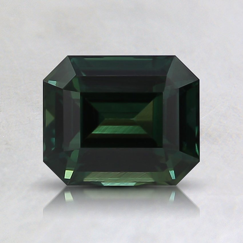 6.7x5.5mm Unheated Teal Emerald Sapphire