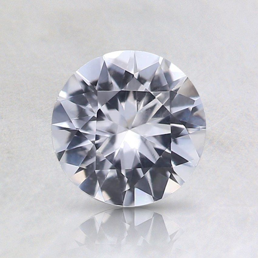 6.1mm White Round Sapphire