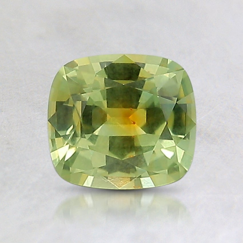 6.3x5.7mm Yellow Cushion Montana Sapphire