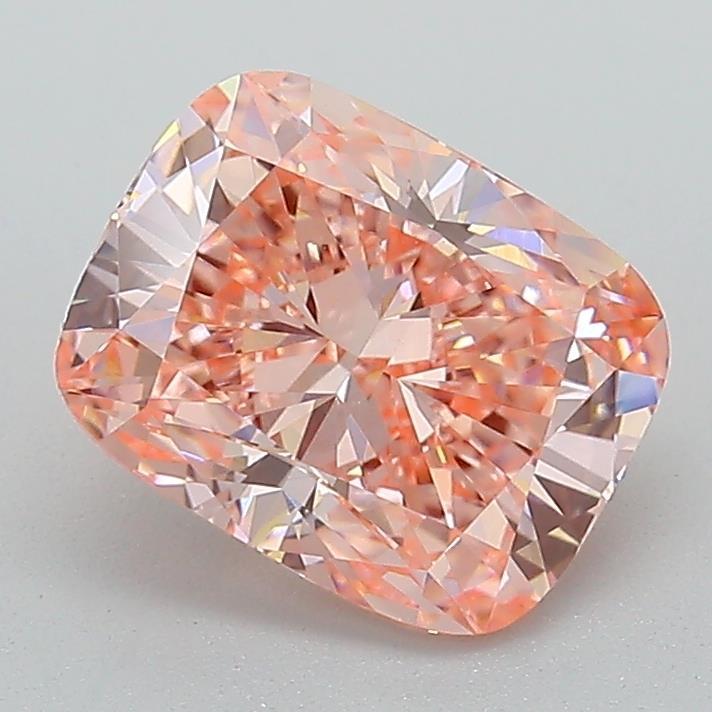 2.07 Ct. Fancy Vivid Pink Cushion Lab Grown Diamond