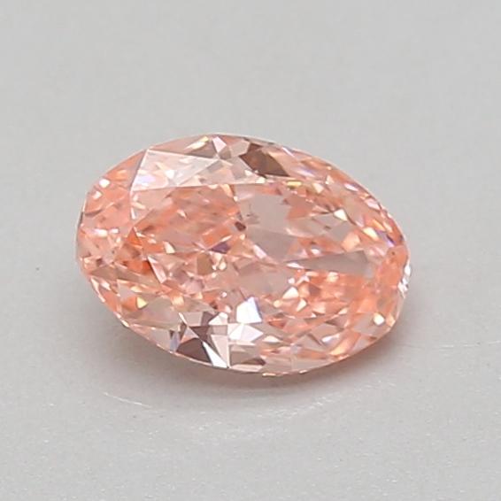 0.67 Ct. Fancy Vivid Pink Oval Lab Grown Diamond