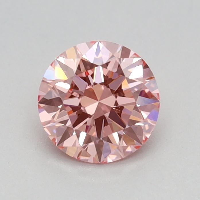 0.50 Ct. Fancy Vivid Pink Round Lab Grown Diamond
