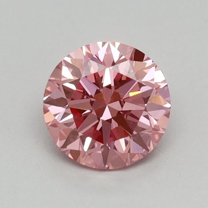 0.38 Ct. Fancy Vivid Pink Round Lab Grown Diamond