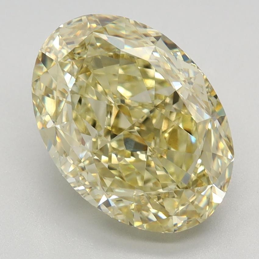 3.24 Ct. Fancy Intense Yellow Oval Lab Grown Diamond