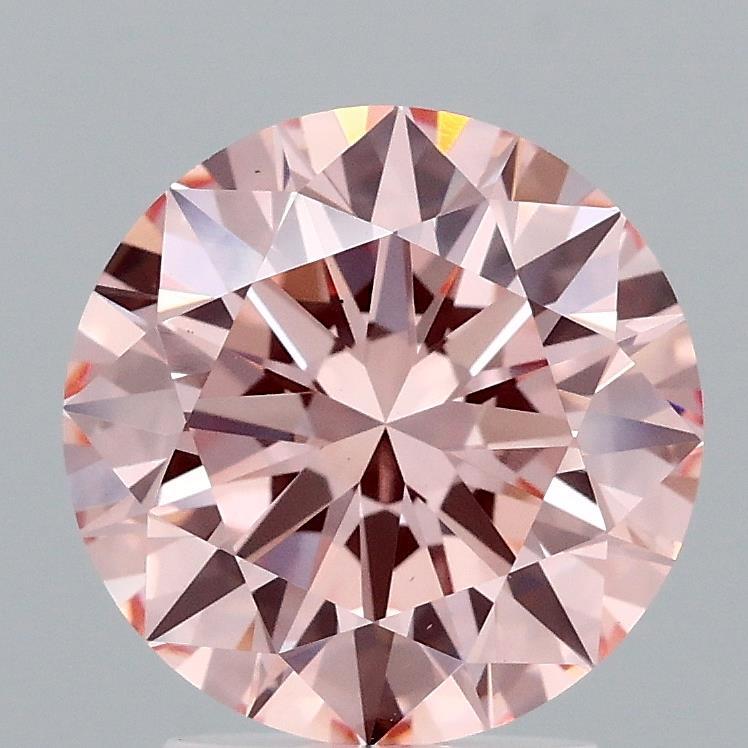 2.51 Ct. Fancy Intense Pink Round Lab Grown Diamond