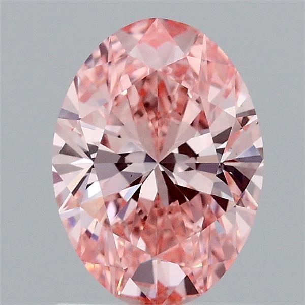 1.16 Ct. Fancy Vivid Pink Oval Lab Grown Diamond