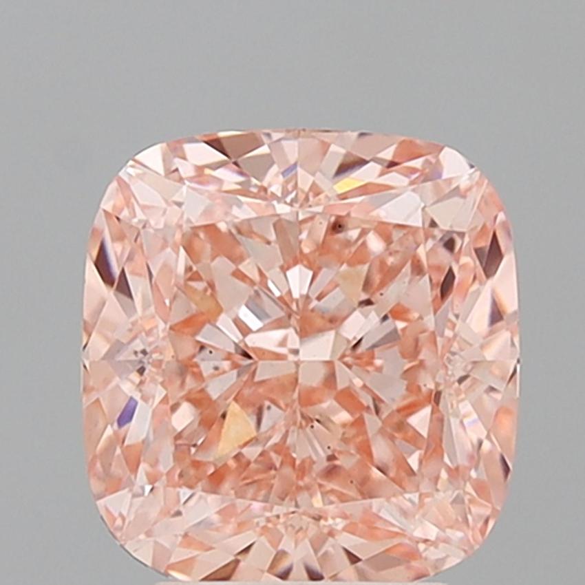 4.03 Ct. Fancy Intense Pink Cushion Lab Grown Diamond
