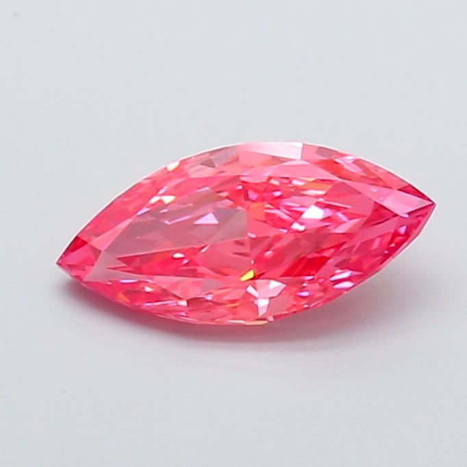 2.50 Ct. Fancy Vivid  Pink Marquise Lab Grown Diamond