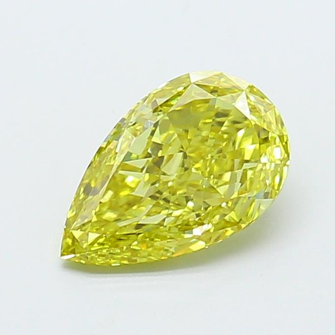 1.70 Ct. Fancy Intense Yellow Pear Lab Grown Diamond